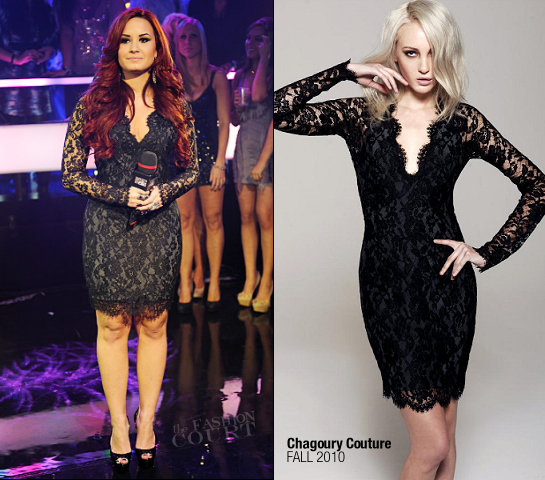 Demi Lovato in Chagoury Couture MTV's New Year's Eve Party