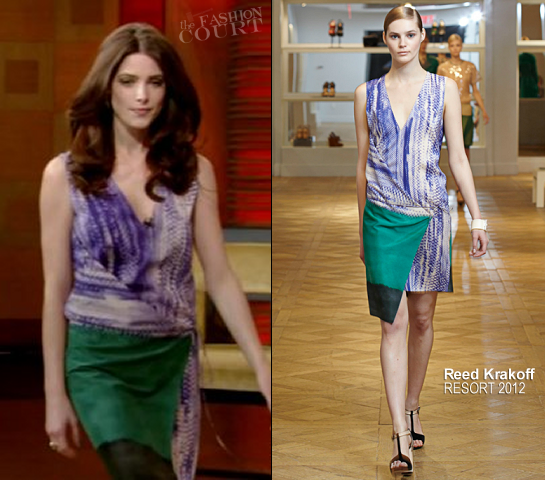 Ashley Greene in Reed Krakoff | 'Live with Kelly'