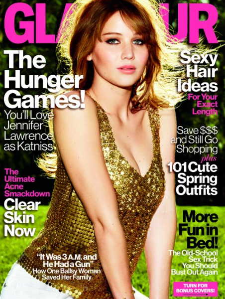 Cover Girl: Jennifer Lawrence for the April 2012 issue of GLAMOUR!
