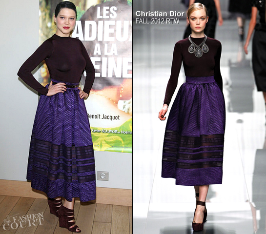 Lea Seydoux in Christian Dior'Les Adieux A La Reine' Paris Premiere