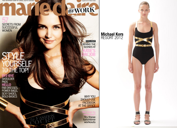 Katie Holmes in Michael Kors | Marie Claire, November 2011